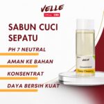 Velle Deep Cleaning, Sabun Cuci Sepatu Konsentrat, pH Netral, Aman Semua Material