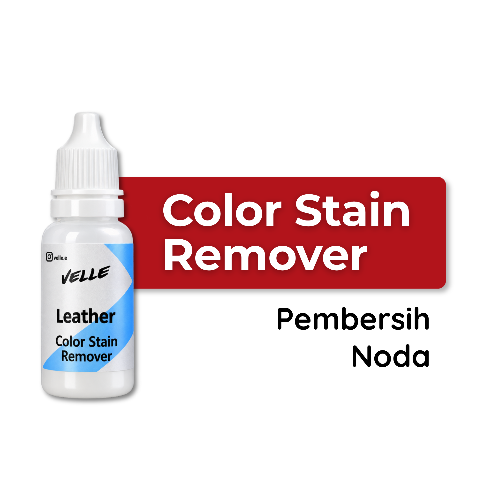 Velle Color Stain Remover – Penghilang Noda Tinta, Cat, Dye & Color Transfer pada Tas dan Sepatu Kulit