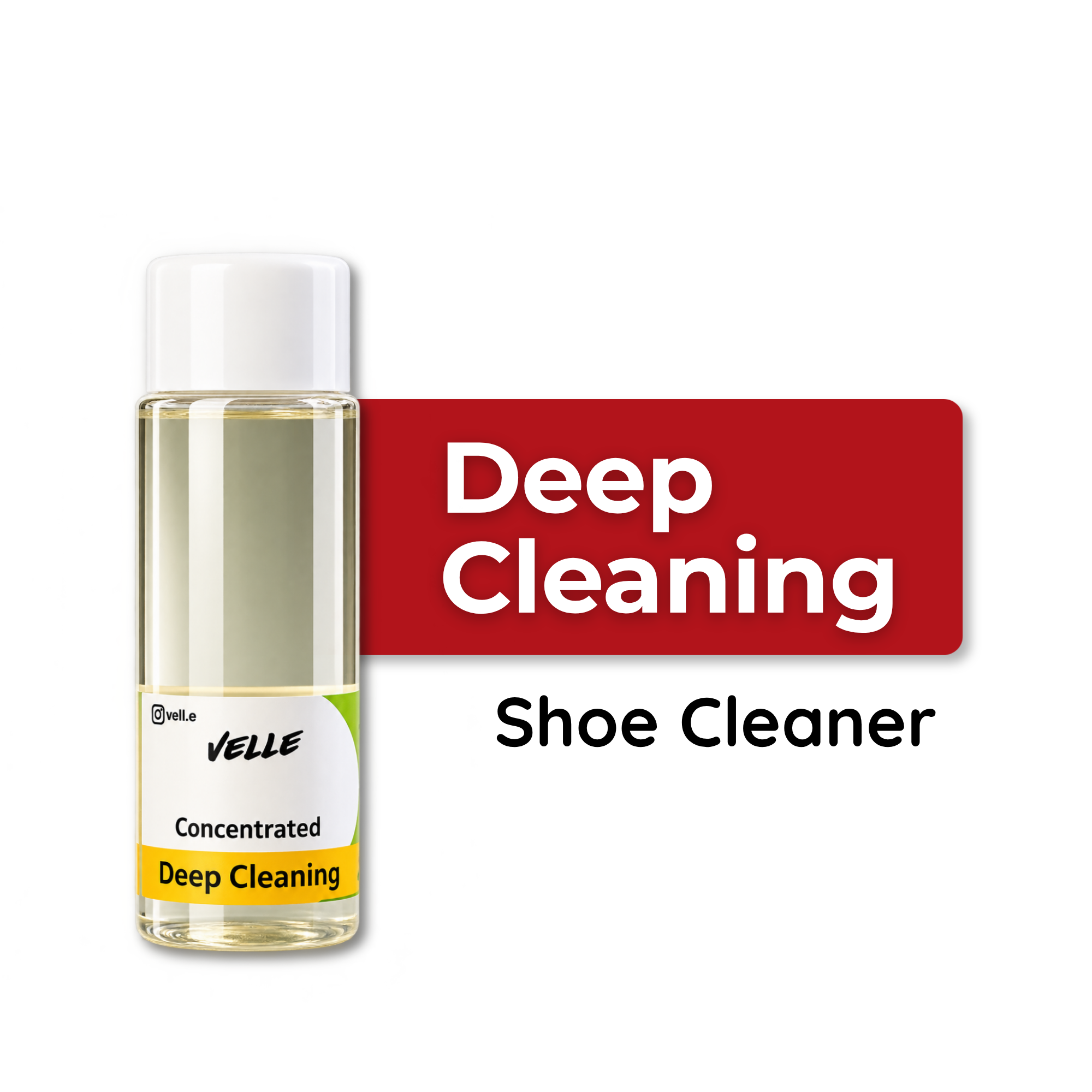Velle Deep Cleaning – Shoe Cleaner & Sabun Cuci Konsentrat Natural untuk Membersihkan Sepatu Kulit, Kanvas & Mesh