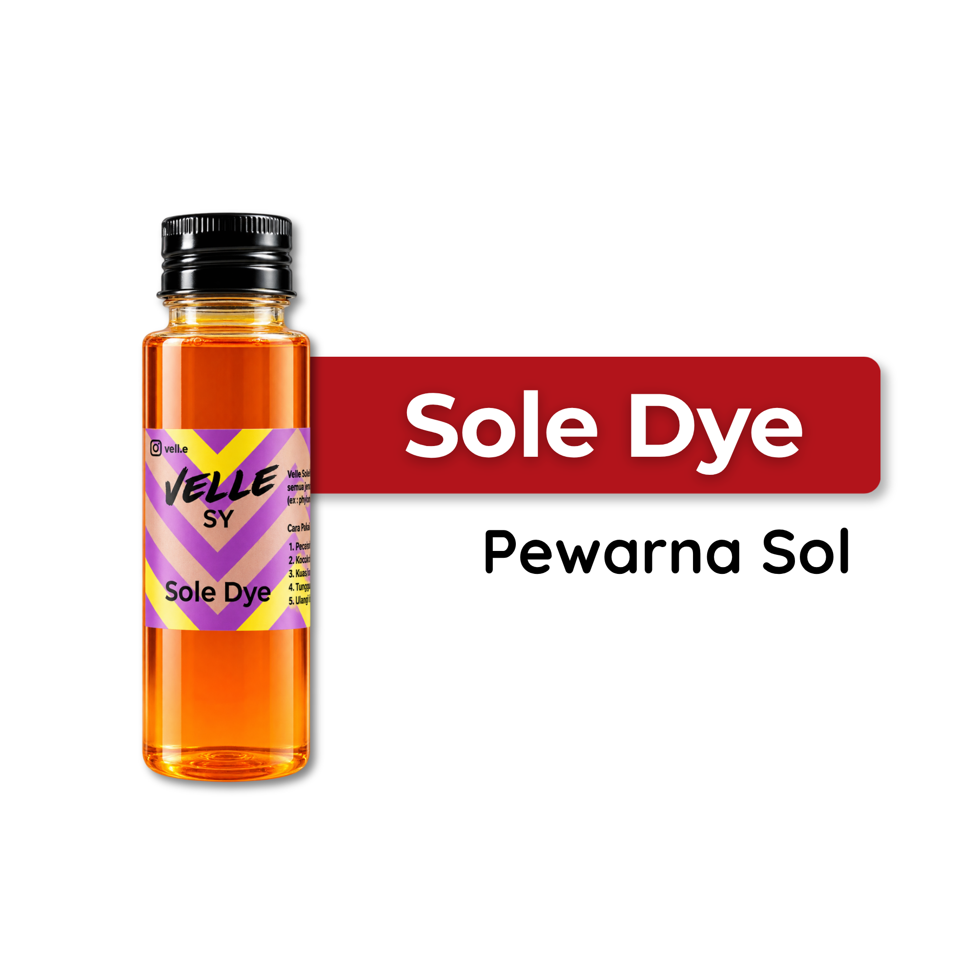 Velle Sole Dye – Pewarna Sol Sepatu Midsole Permanen Anti Retak Cat Tapak Sneakers
